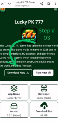 How to Download Lucky PK777 Game Latest Version V3.2.1 for Android 4 download lucky pk777 next process