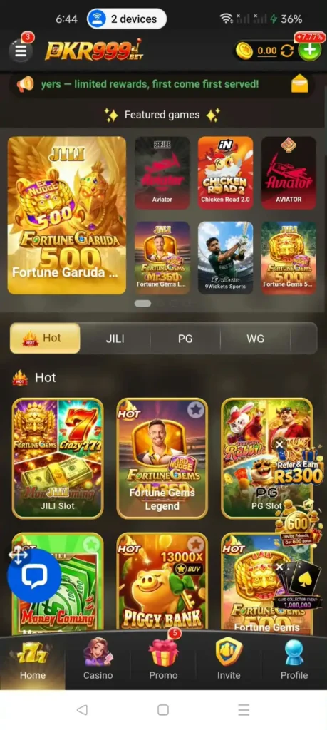 PKR999 Game Download APK Latest Version V1.1.64 2026 3 PKR999 Game APK mobile gaming interface for Android users